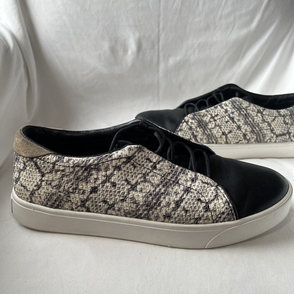 Cole Haan 9 B W15430 Grandpro Spectator 2.0 Sneakers Gray Black White Snake EUC